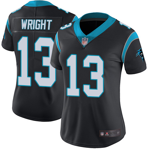 Carolina Panthers Limited Black Women Jarius Wright Home Jersey NFL Football #13 Vapor Untouchable->youth nfl jersey->Youth Jersey